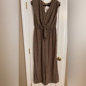 GiGio Animal Print Wide Leg Romper/Jumpsuit